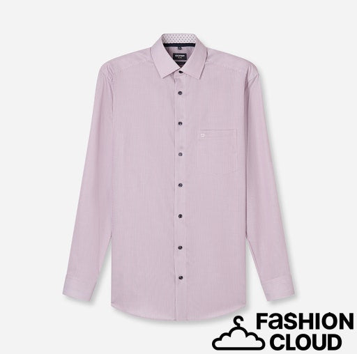 Hemden lange mouw paars OLYMP