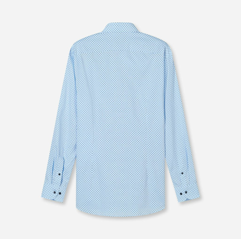 Hemden lange mouw blauw OLYMP