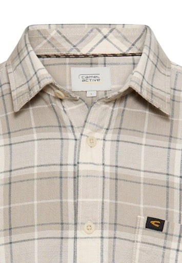 Hemden lange mouw blauw Camel active