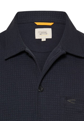 Hemden korte mouw navy Camel active