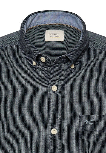Hemden korte mouw navy Camel active