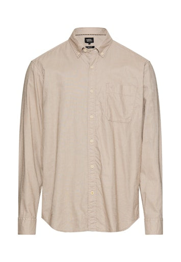 Hemden lange mouw beige Camel active