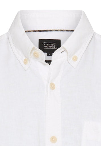 Hemden korte mouw wit Camel active