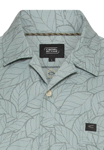 Hemden korte mouw blauw Camel active