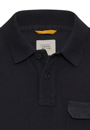 Polo's korte mouw navy Camel active