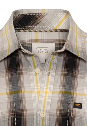 Hemden korte mouw geel Camel active