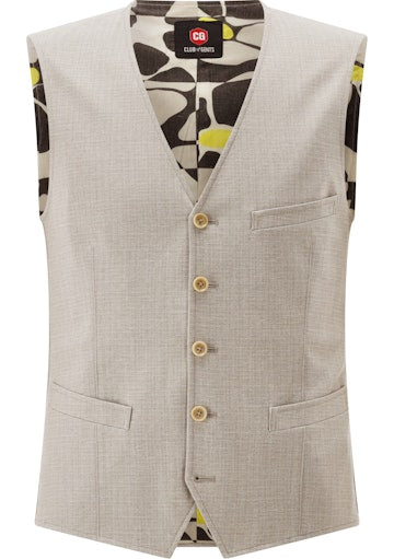 Kostuumgilets beige CLUB of GENTS