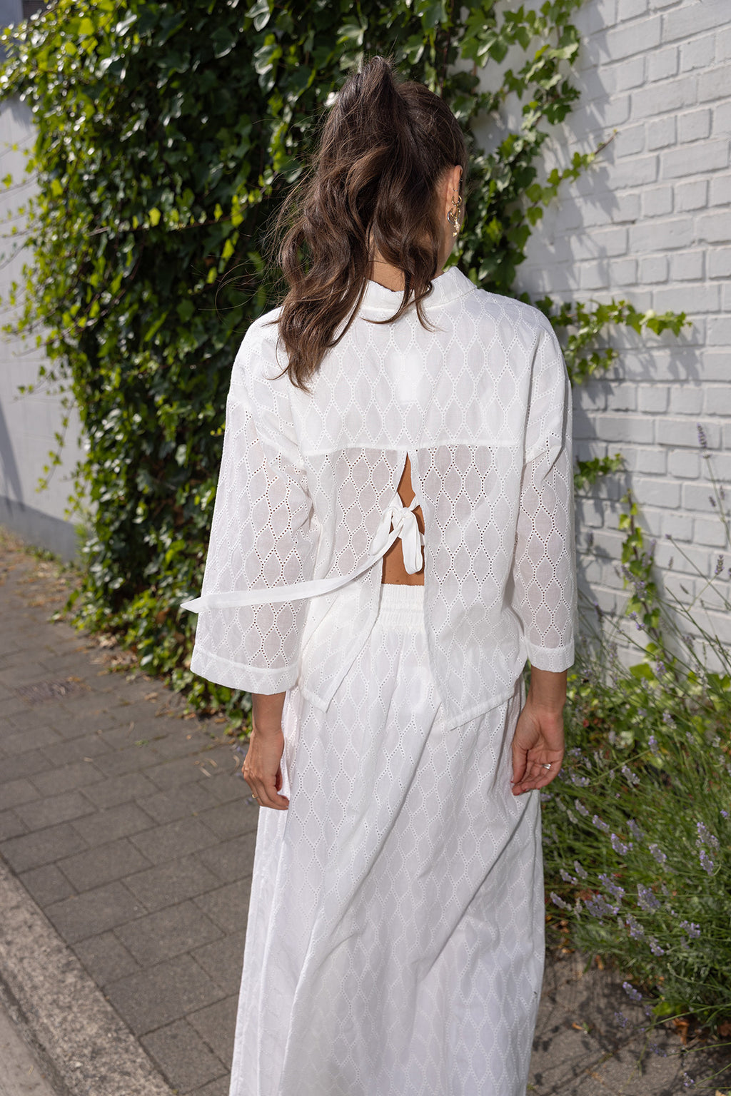 Blouses lange mouw beige Four Roses