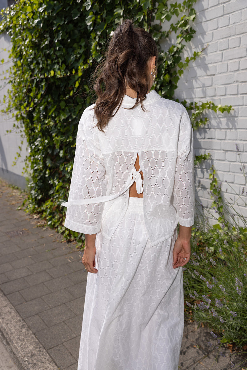 Blouses lange mouw beige Four Roses