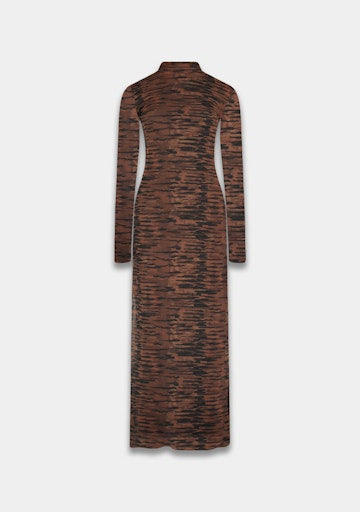 Jurken lange mouw bruin Harper & Yve