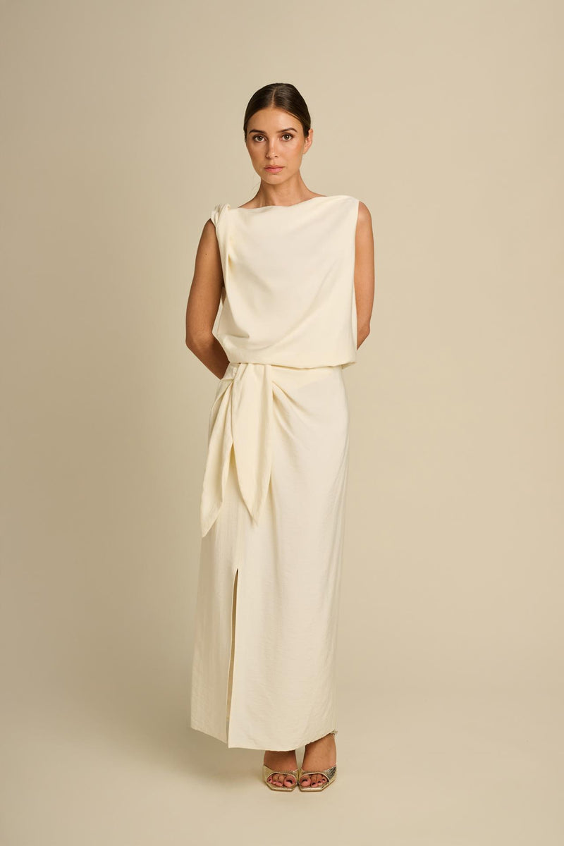 Blouses korte mouw beige March23