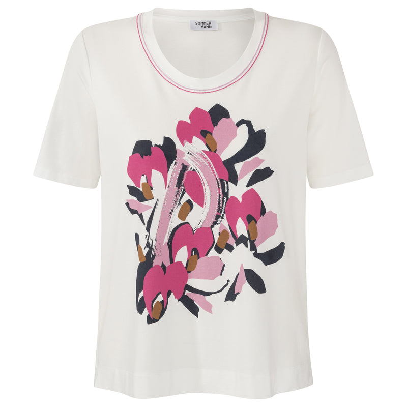T-shirts korte mouw roze Sommermann