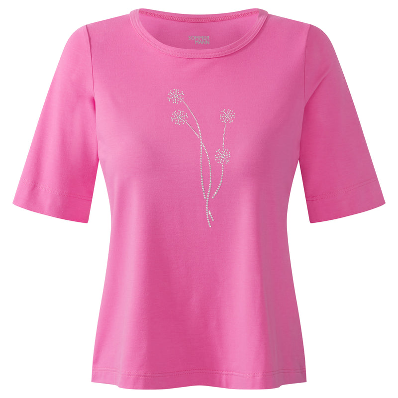 T-shirts korte mouw roze Sommermann