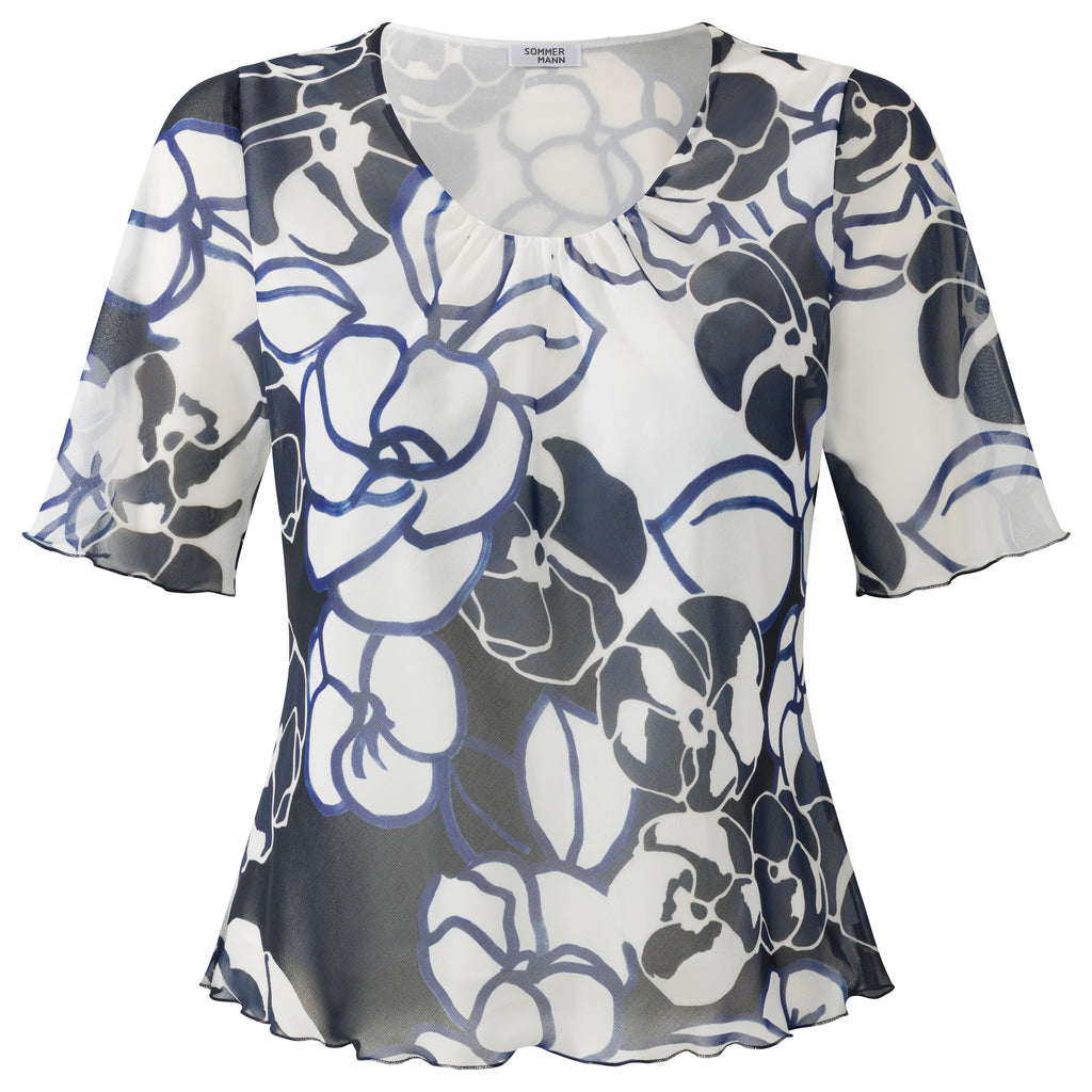 T-shirts korte mouw blauw Sommermann