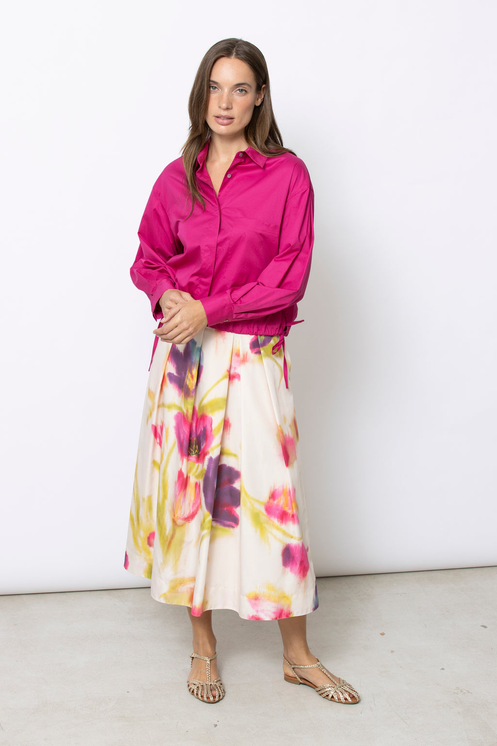 Blouses lange mouw roze Gigue