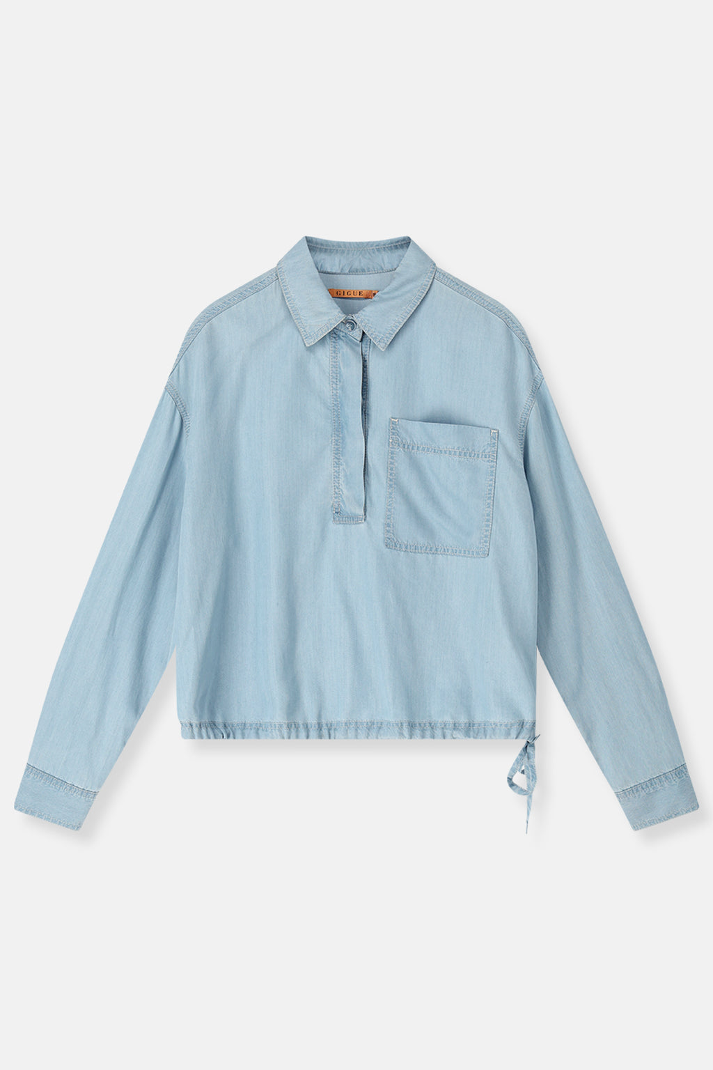 Blouses lange mouw blauw Gigue