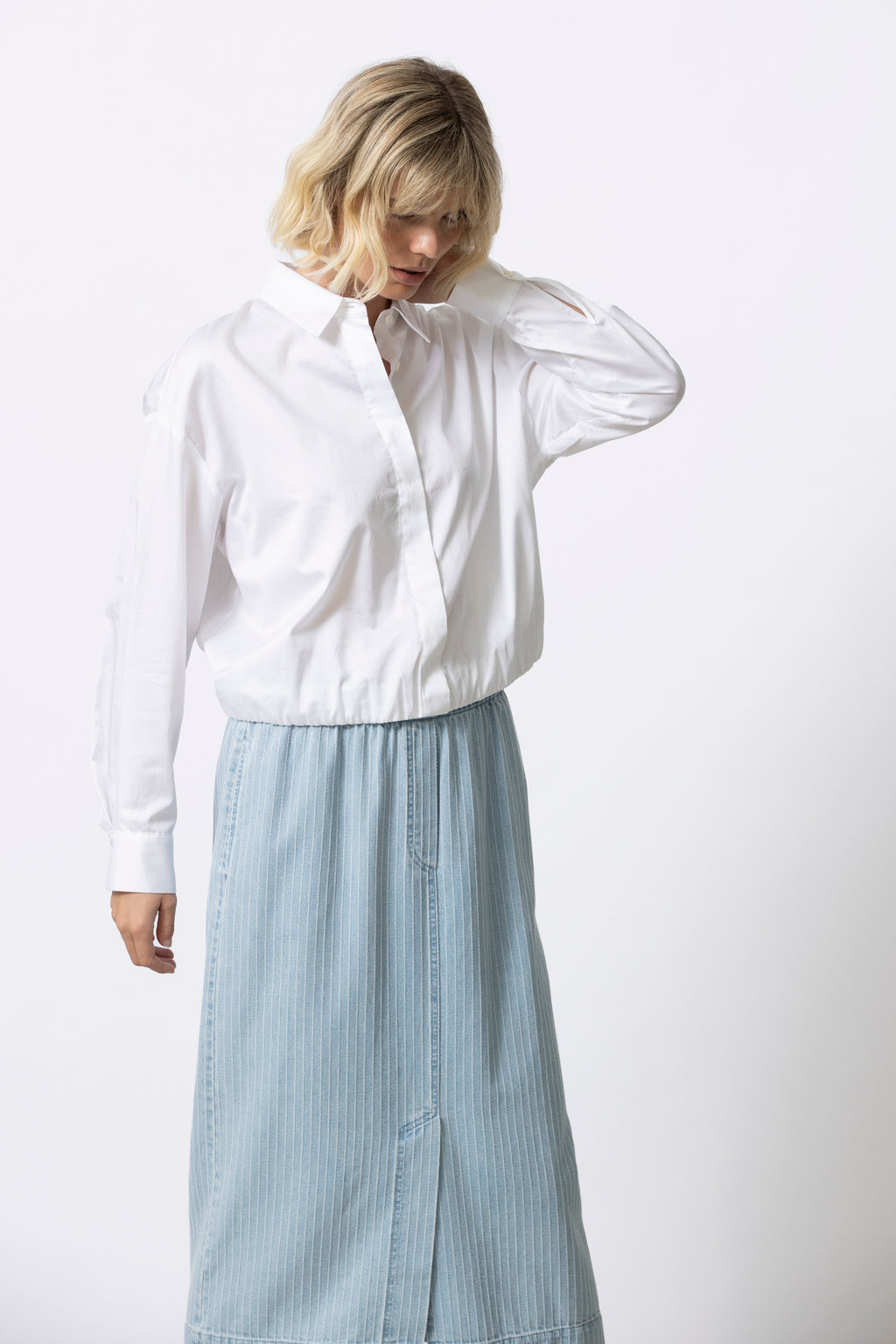 Blouses lange mouw wit Gigue