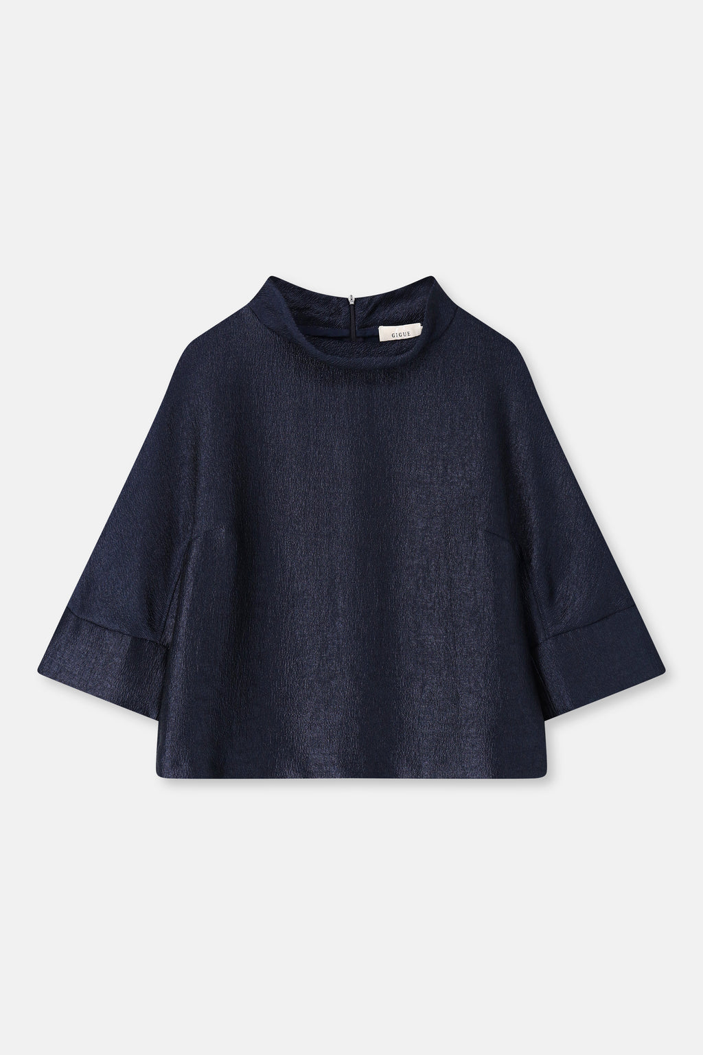 Blouses korte mouw navy Gigue