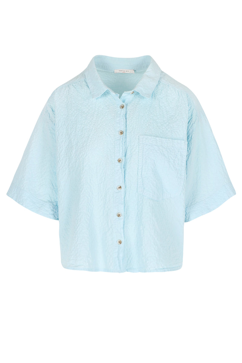 Blouses korte mouw blauw Hampton Bays