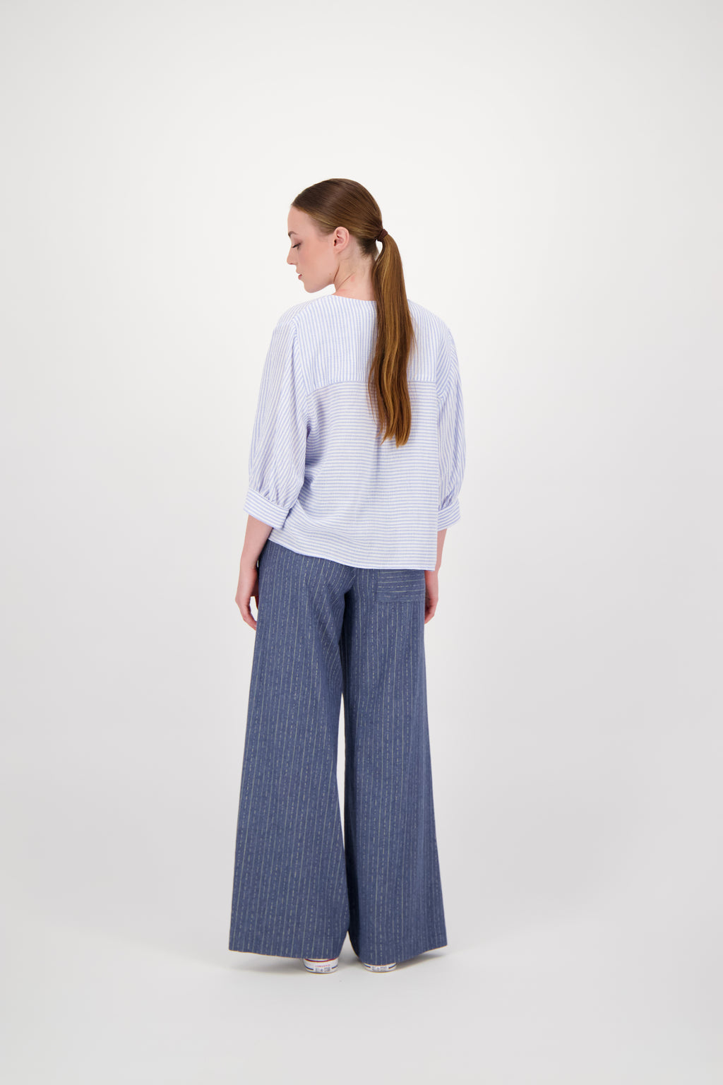 Blouses lange mouw navy Hampton Bays