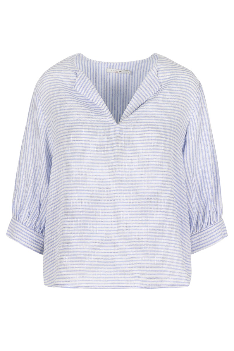Blouses lange mouw navy Hampton Bays