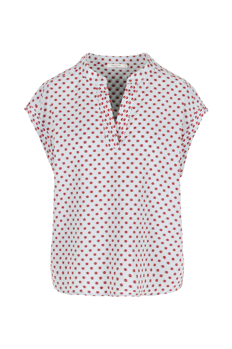 Blouses korte mouw blauw Hampton Bays