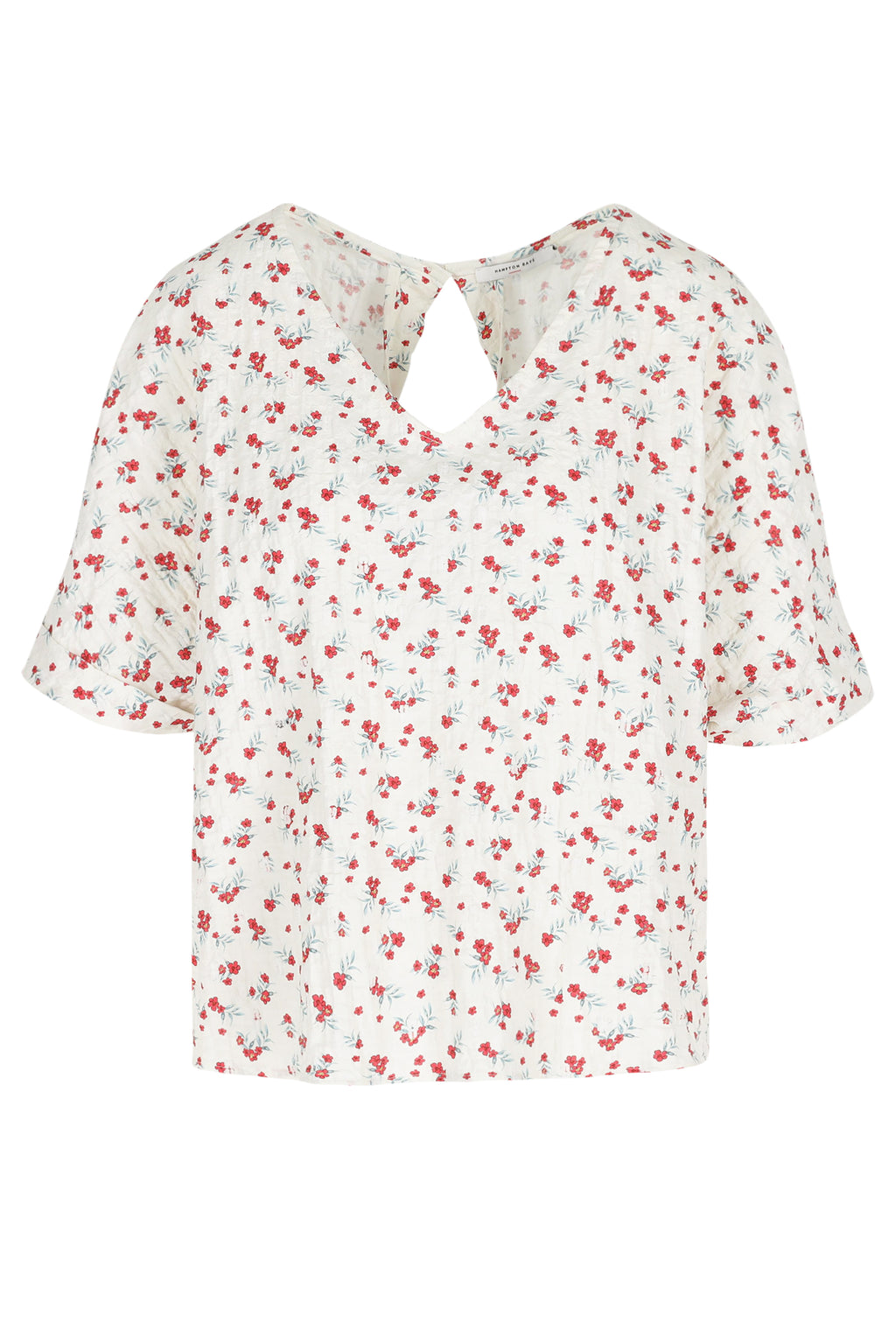 Blouses korte mouw rood Hampton Bays