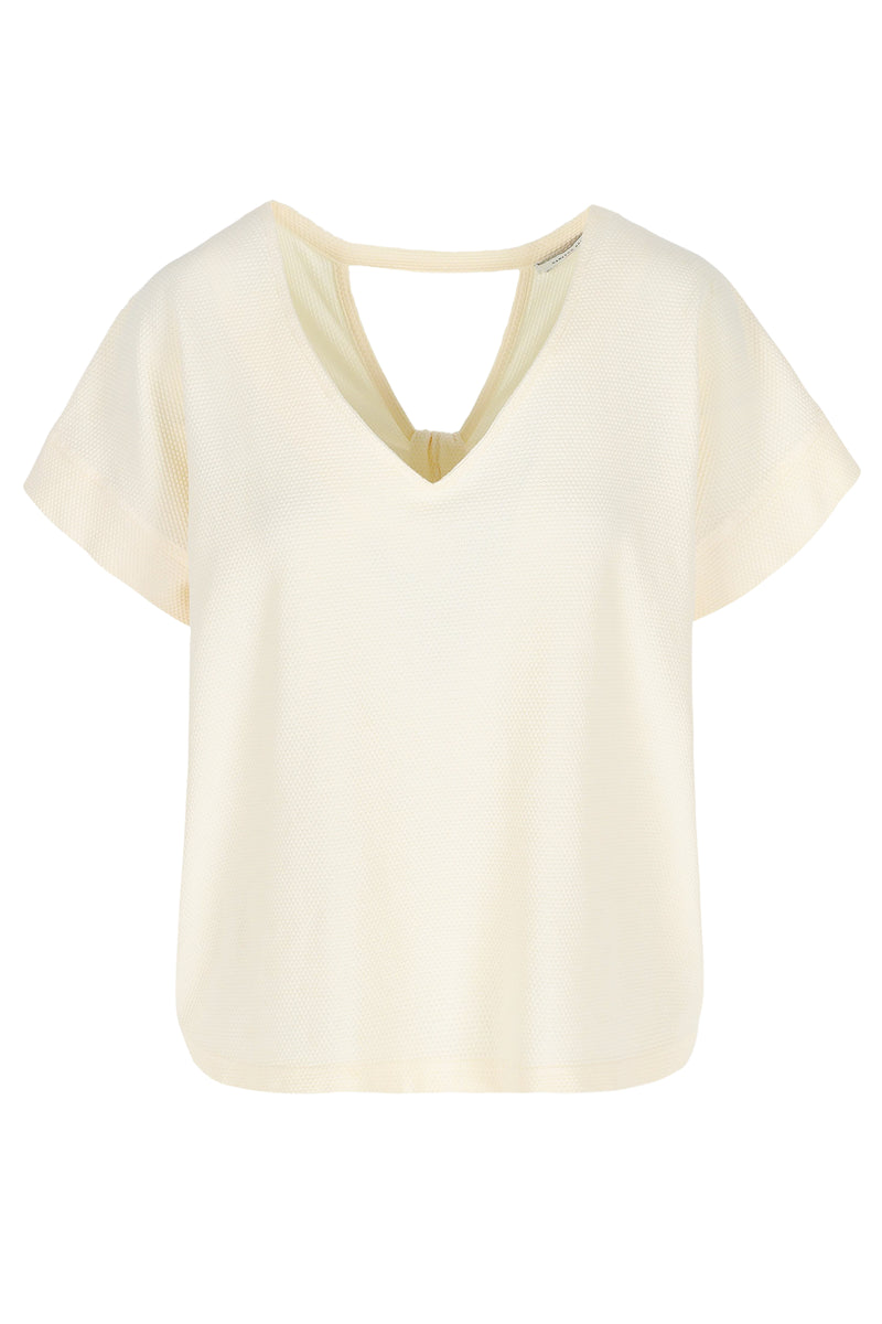 Blouses korte mouw beige Hampton Bays