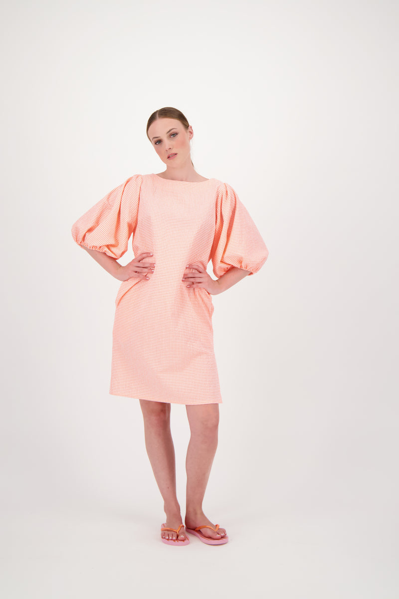 Jurken lange mouw oranje Hampton Bays