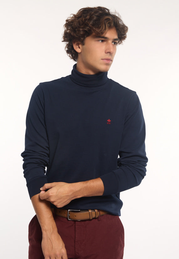 T-shirts lange mouw navy River Woods