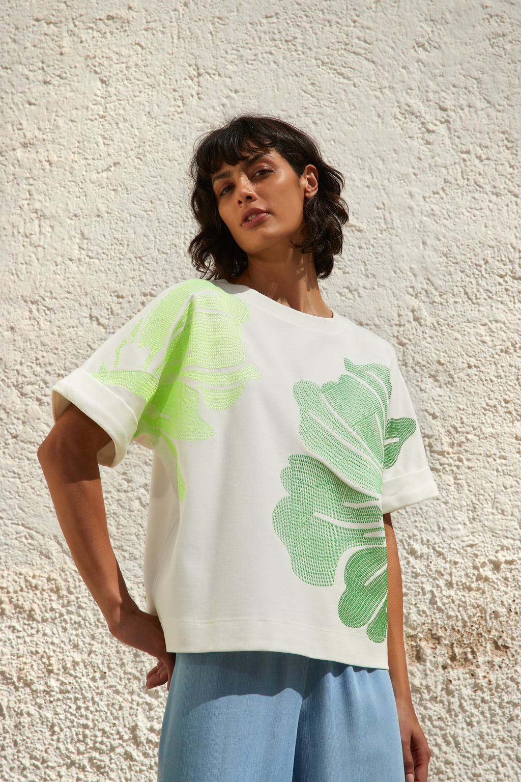 T-shirts korte mouw groen Atmos