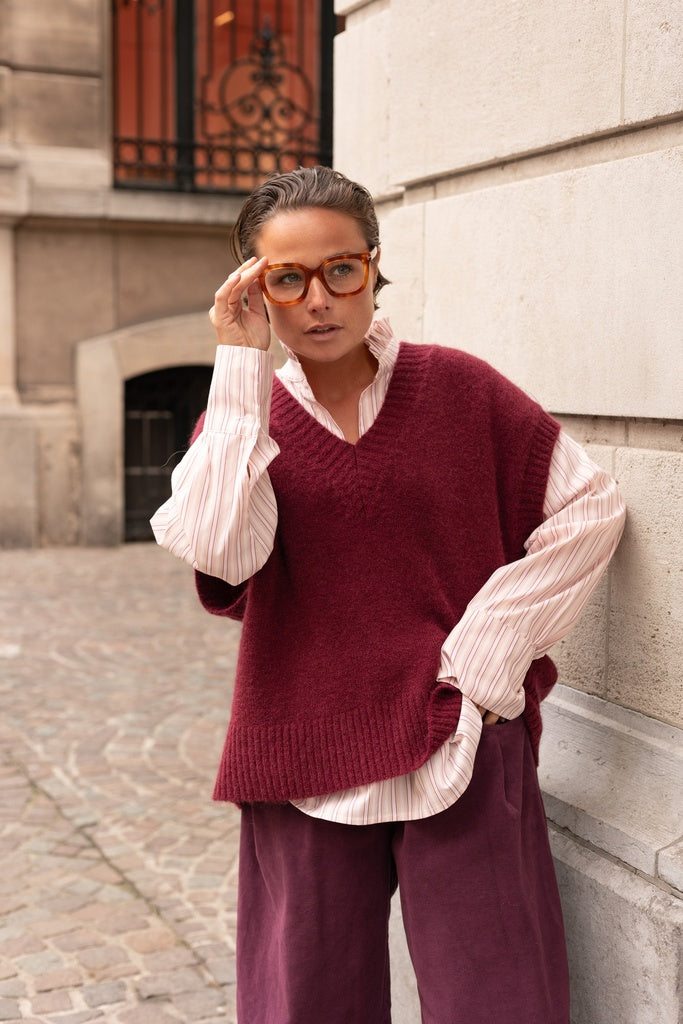 Debardeurs bordeaux BLACK ROSE