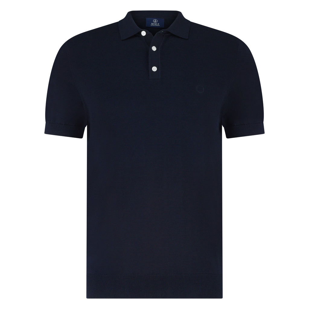 Polo's korte mouw navy Marco Manzini