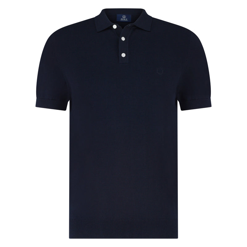 Polo's korte mouw navy Marco Manzini