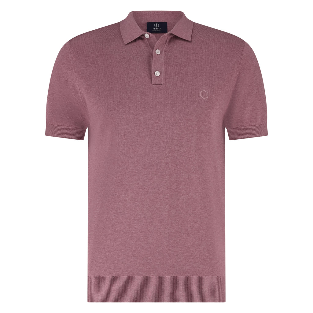 Polo's korte mouw bordeaux Marco Manzini