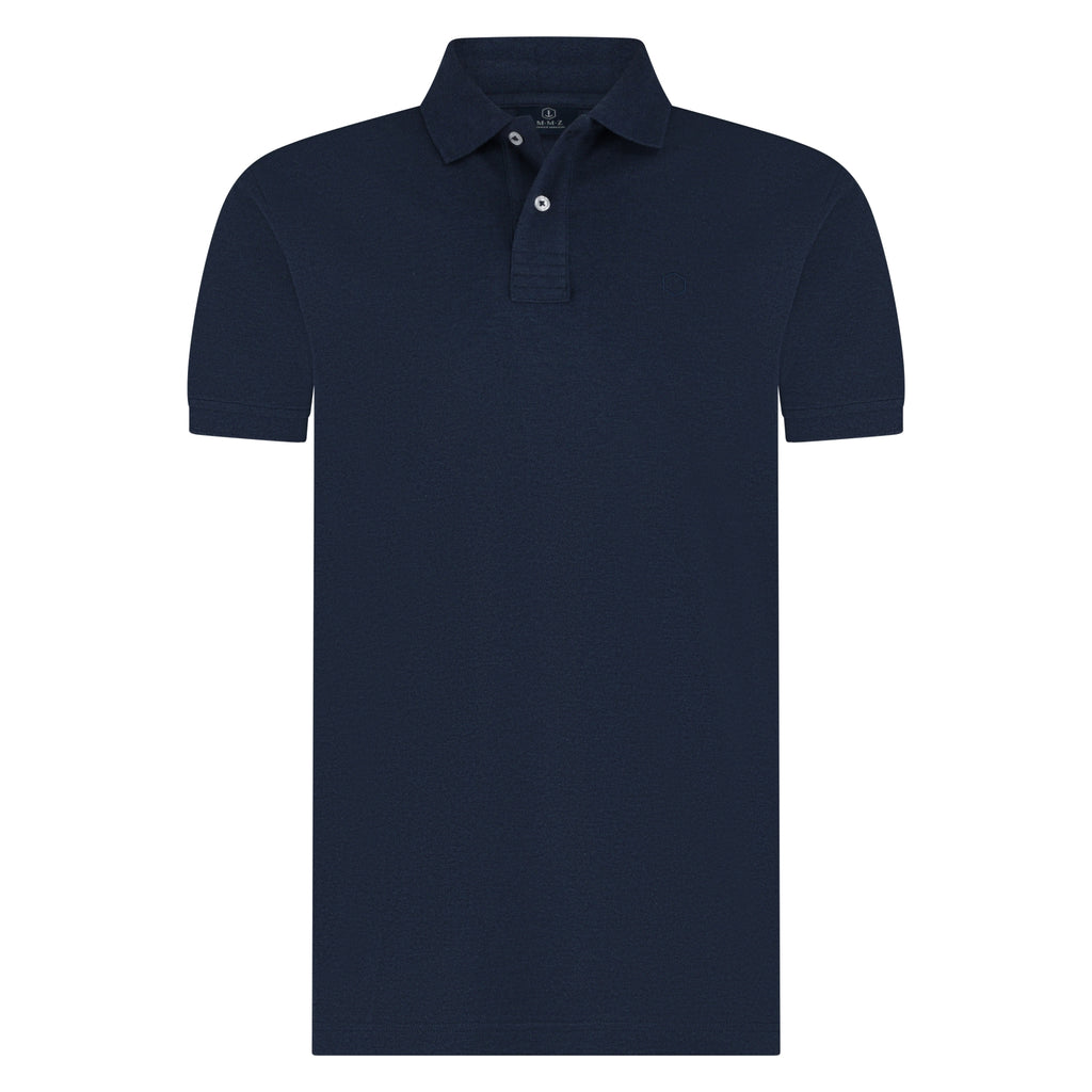 Polo's korte mouw navy Marco Manzini