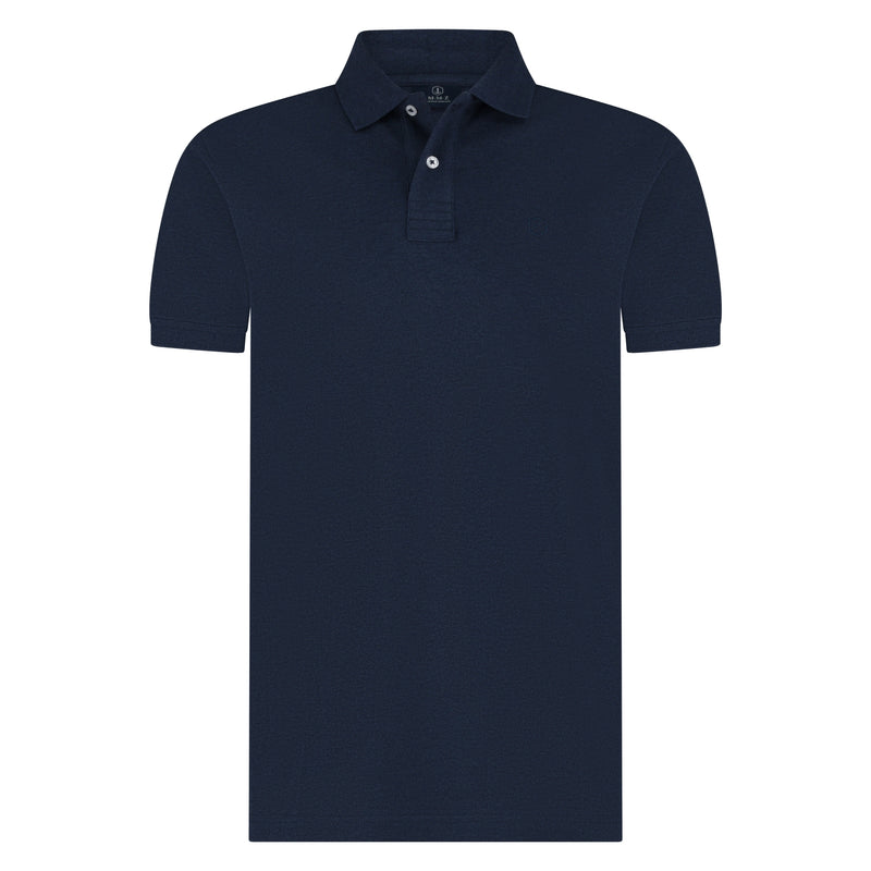 Polo's korte mouw navy Marco Manzini