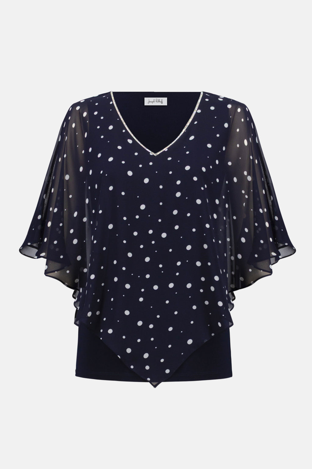 Blouses korte mouw navy Joseph Ribkoff
