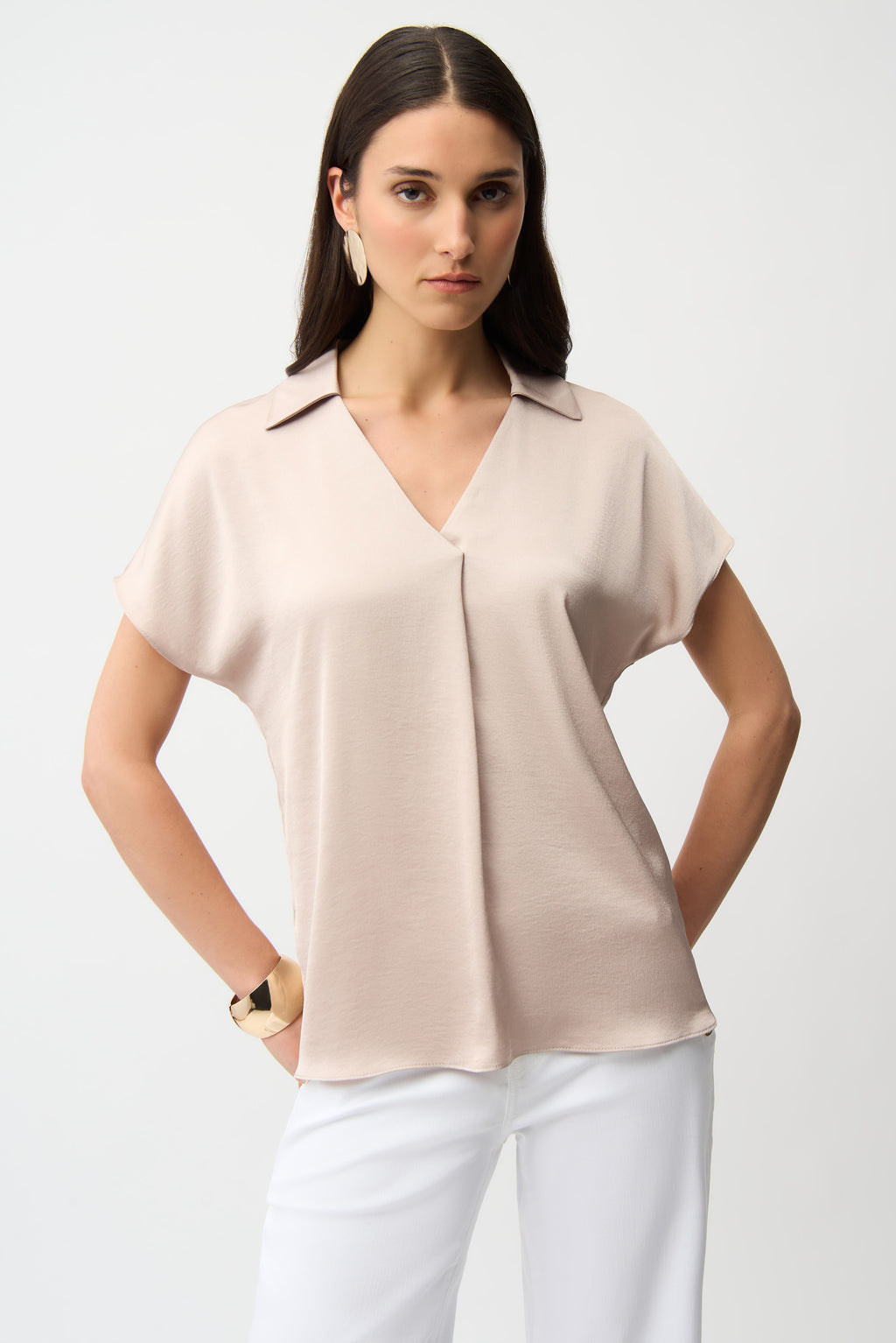 Blouses korte mouw beige Joseph Ribkoff