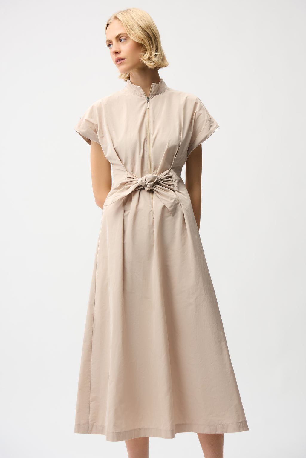 Jurken korte mouw beige Joseph Ribkoff