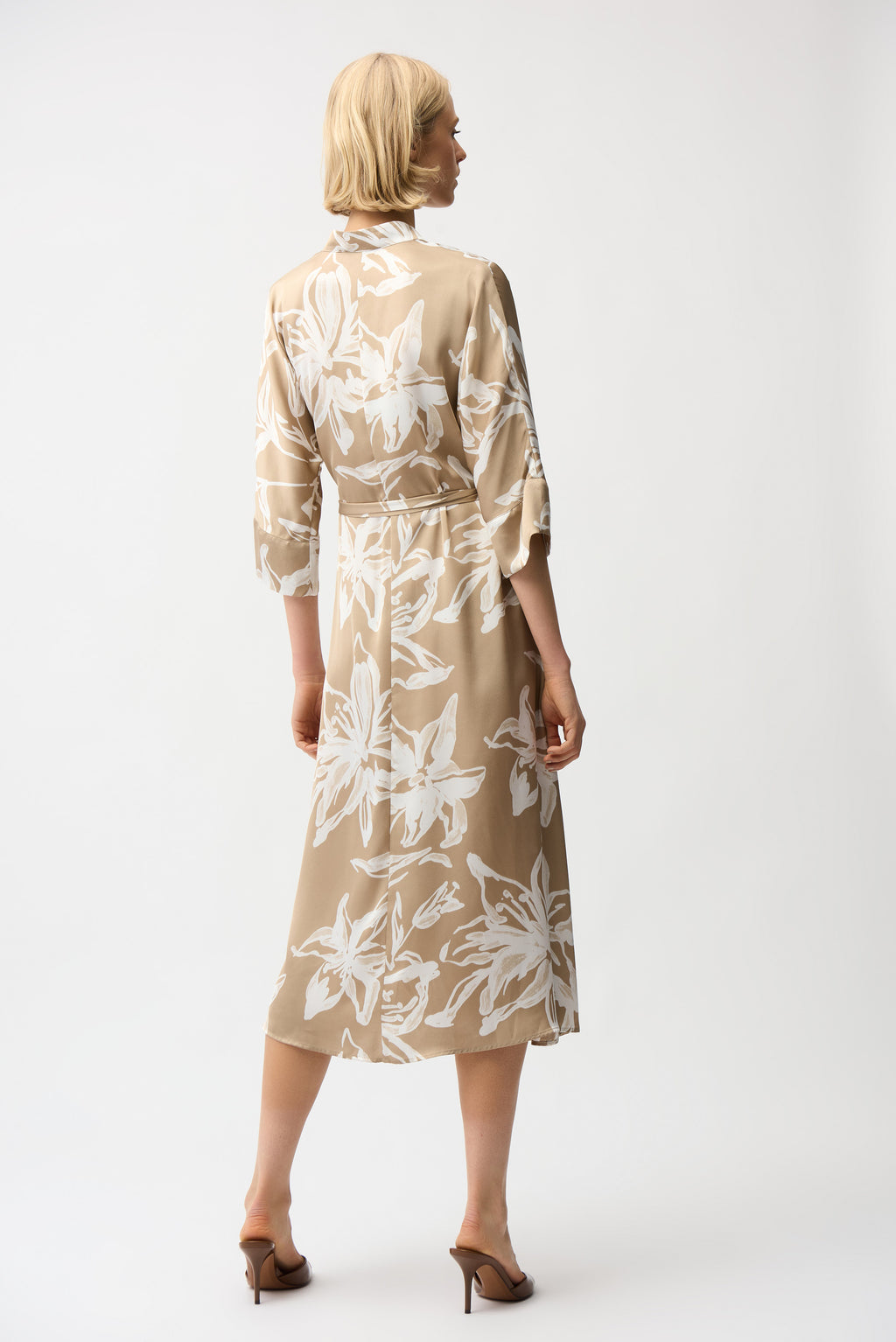Jurken lange mouw beige Joseph Ribkoff
