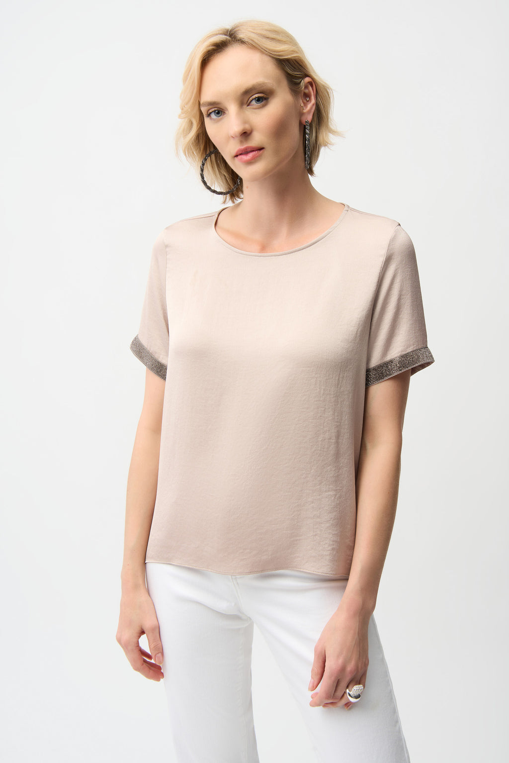 Blouses korte mouw beige Joseph Ribkoff