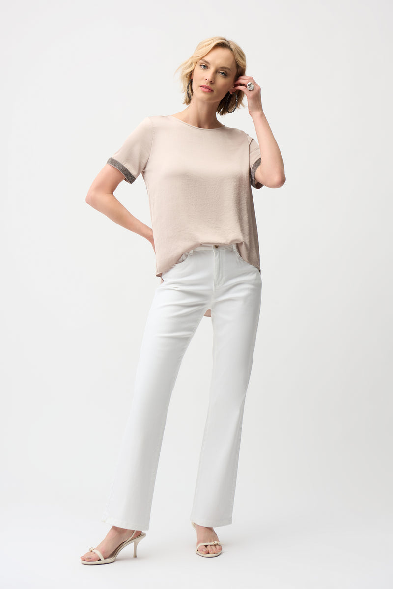 Blouses korte mouw beige Joseph Ribkoff