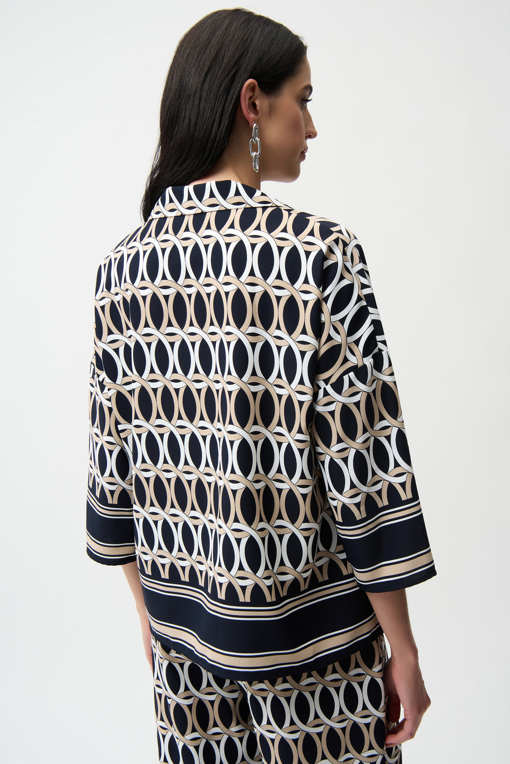 Blouses lange mouw navy Joseph Ribkoff
