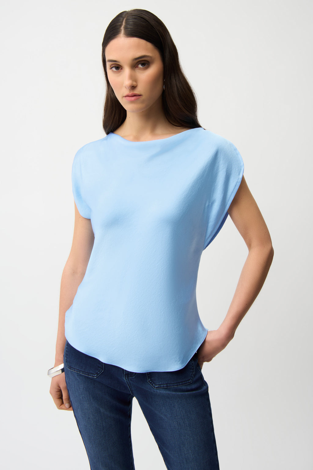 Blouses korte mouw blauw Joseph Ribkoff