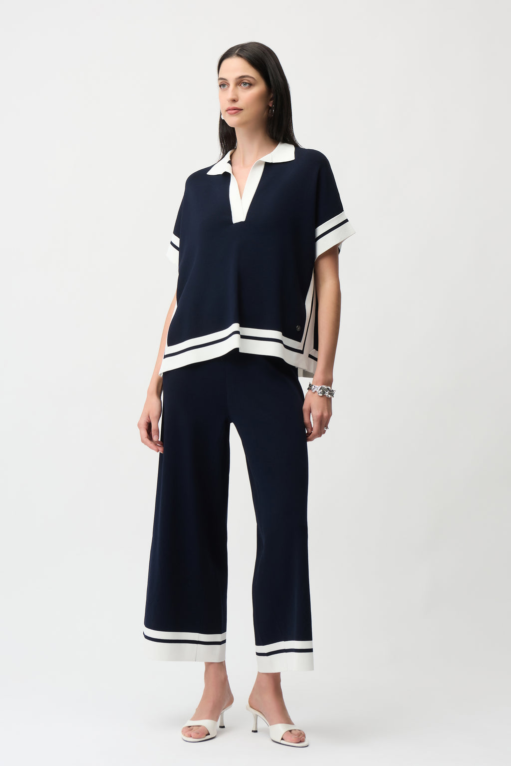 Polo's korte mouw navy Joseph Ribkoff