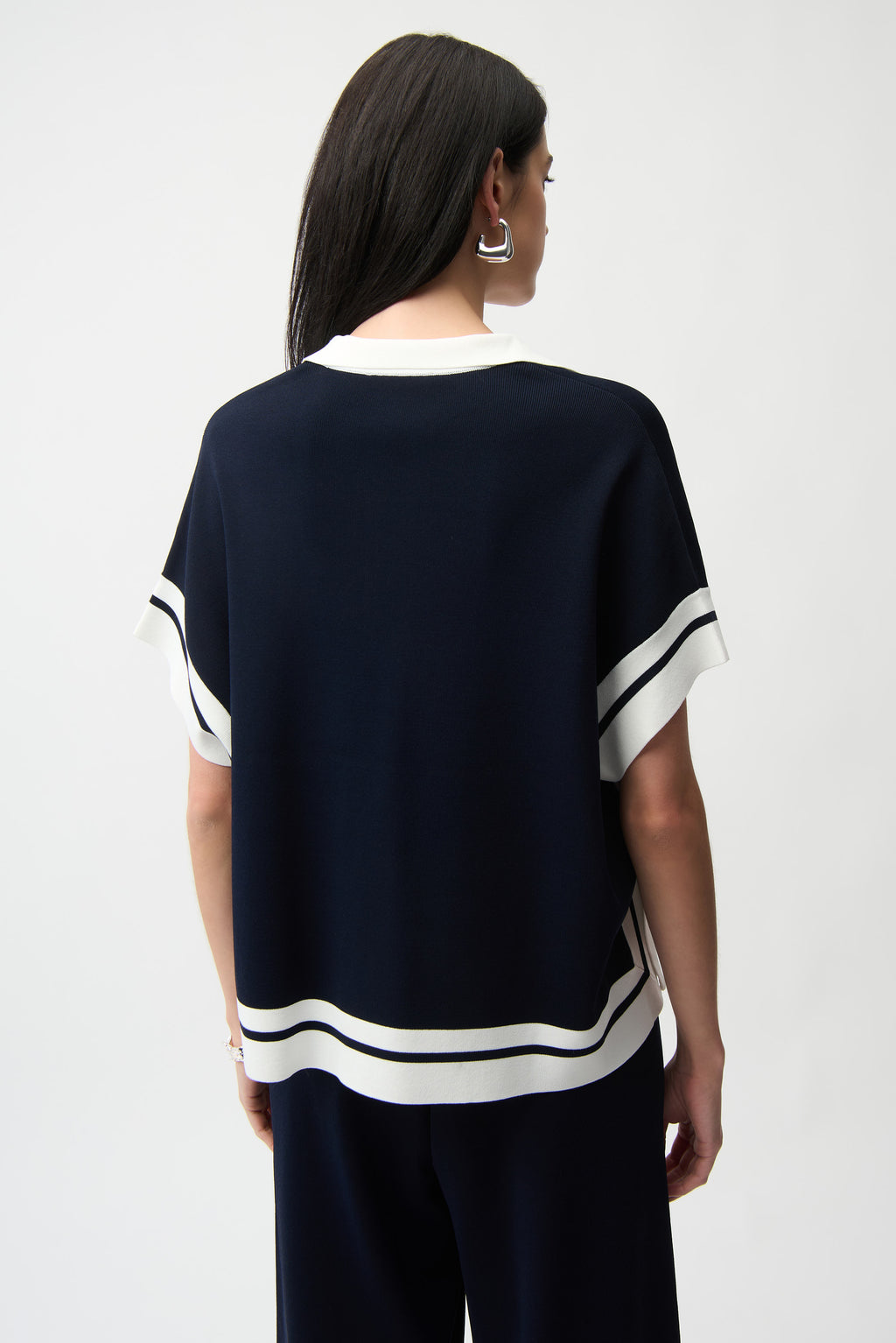 Polo's korte mouw navy Joseph Ribkoff