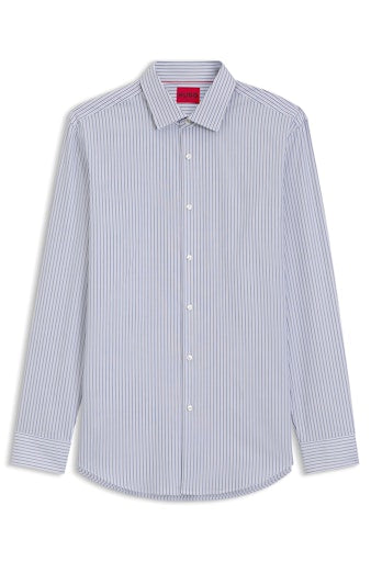 Hemden lange mouw blauw HUGO RED