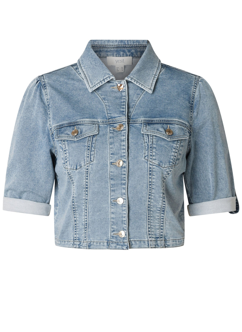 Blouses korte mouw blauw yest curve