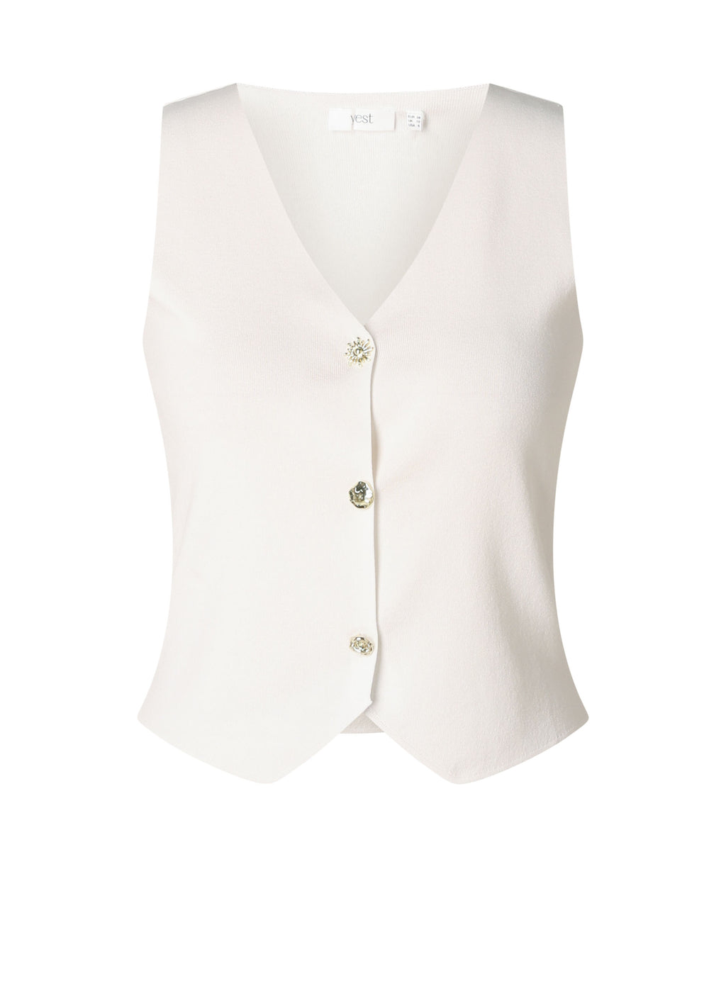 Gilets wit yest curve